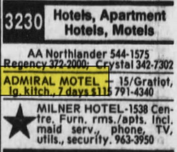 Admiral Motel - Apr 28 1991 Article (newer photo)